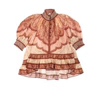 Zimmermann - Wanderlust Frill Blouse - Femme - Blouses et Chemises - Multicolore - Taille: 38 FR