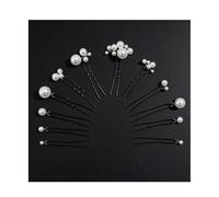 Zimocepuz Accessoires de cheveux de mariage, ensemble de 12 pièces de pinces à cheveux avec perles, épingles à cheveux avec perles et lis, accessoires pour coiffures de mariage