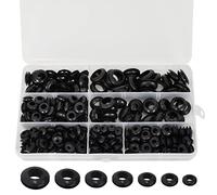 Zimoer 260 Pièces Passe Fil Cable Caoutchouc, 7 Tailles Joints Toriques Rondelles œillets, Bagues D'étanchéité Assortiment de Rondelles en Caoutchouc pour Protéger Fils, Prise et Câble