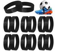 Zimoer Lot de 12 sangles élastiques de fixation pour chaussures - Lacets de sport pour éviter les chutes - Idéal pour chaussures de football, talons hauts, boîtes à lunch et bouteilles