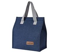 Zimoer Sac Repas Isotherme,Sac Repas Déjeuner Waterproof,Portable,lunch bag isotherme,pour Bureau/École/Pique-Nique/Plage/Voyager (Bleu)