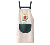 Zimoer Tablier de Cuisine Femme sans Manches, Tablier de Chef Imperméable en PVC, Tablier Réglable pour Cuisine, Pâtisserie, Barbecue - 1 Pièce (Vert avocat)