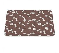 Zimoer Tapis Chat Gamelle Absorbant, Tapis de Nourriture pour Chien et Chat, Antidérapant, Séchage Rapide, Terre de Diatomée, Tapis Gamelle pour Animaux, Nettoyage Facile, Gris (30 נ50 cm)