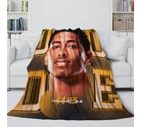 ZIMONJO Bellingham Couverture - Football Cadeau Anniversaire pour Mari/Petit Ami/Petite Amie - Donner De La Chaleur Et De La Gentillesse À Ceux Que Vous Aimez 40x50inch(100x130cm)