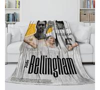 ZIMONJO Bellingham Couverture - Football Cadeau Anniversaire pour Mari/Petit Ami/Petite Amie - Donner De La Chaleur Et De La Gentillesse À Ceux Que Vous Aimez 70x80inch(180x200cm)