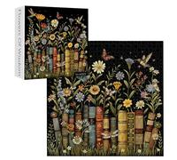 Zimoya Wildflowers Puzzles for Adults 1000 Pieces, Wildflower Pages Jigsaw Puzzle, Vintage Book Puzzles for Book Lover, Plant Floral Flowers Puzzle As Home Decor