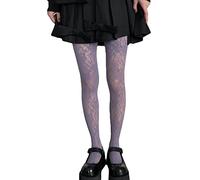 Zimoya Women Fishnet Pantyhose Gothic Multicolor Floral Patterned Mesh Tights