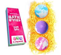 ZIMPLI - 3 x Coffret de bombes de bain, parfait pour hydrater la peau, cadeaux d'anniversaire faits main pour les femmes, bulles de bain, pour remplir les bas de Noël, Vegan & Cruelty Free