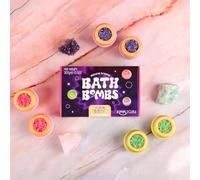 ZIMPLI - 6 x Coffret de bombes de bain en cristal, cadeaux de luxe pour les femmes, elle, maman, filles, fête des mères, Noël, anniversaire, Valentines, cadeau d'anniversaire, relaxantes