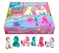ZIMPLI - 6 x Grandes Bombes de Bain Surprise Licorne, 6 Jouets Surprise Licorne à l'intérieur! Cadeaux d'anniversaire pour Les Enfants, Jouets pour la Baignoire pour Les garçons et Les Filles