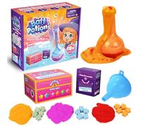 ZIMPLI Baff Potions Comprend 18 ingrédients Magiques à mélanger Qui pétillent, explosent et Colorent l’Eau, Kit d’expériences scientifiques et éducatives pour Le Bain, avec Bombes de Bain