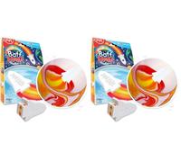 ZIMPLI - Bombe de Bain Grande fusée Flamme, Bombes de Bain Multicolores à Effets spéciaux, Cadeau de Bombe de Bain, Cadeaux de Noël pour Enfants (Lot de 2)