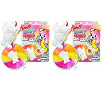 ZIMPLI - Care Bears Bombe de Bain, crée magiquement Un Effet spécial Arc-en-Ciel, Anniversaire, Noël, Cadeau pour remplir Les Bas, Jouet de Bain pour Les Enfants, Jouet en Argent de Poche (Lot de 2)