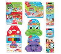 ZIMPLI - Coffret cadeau de Noël économique pour enfants - Lot de 10 surprises pour chaussettes, Crackle, Snoball, Slime, Gelli, Couleurs pour bain Baff, Baff Bombz & Crayons Baff