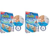 ZIMPLI - Gelli Baff Bleu, 1 Bain ou 6 utilisations, transforme magiquement l'eau en Une Substance gluante épaisse et colorée, Cadeaux d'anniversaire pour Enfants, Jouets de Bain éducatifs (Lot de 2)