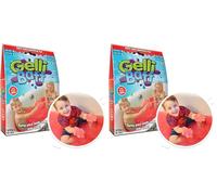 ZIMPLI - Gelli Baff Rouge, 1 Bain ou 6 utilisations de Jeu, comme par Magie, l'eau se transforme en gelée, Cadeau satisfaisant pour Enfants Anti-Stress, Jouet Montessori (Lot de 2)