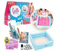 ZIMPLI - Gelli Spa, Pack de 5 utilisations, Set de pédicure, Billes de Massage et Huile Essentielle de Menthe, Soin pour soirée Pyjama pour Enfants, Cadeau de Noël pour Filles