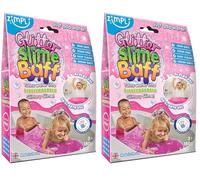 ZIMPLI Glitter Slime Baff Rose, 1 Bain ou 4 utilisations de Jeu, DIY fabriquez Votre Propre Slime pailleté, Jouets de Bain sensoriels pour l'Autisme, Cadeaux d'anniversaire pour Filles et garçons