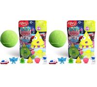 ZIMPLI - Grande Alien Surprise Bombe de Bain, 6 Jouets Surprise Alien à Collectionner au Total, Un par Bombe de Bain, Jouets mystère pour garçons et Filles, Jouet à Collectionner (Lot de 2)