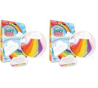 ZIMPLI - Grande Bombe de Bain Arc-en-Ciel en Forme de Nuage, crée comme par Magie Un Effet spécial Multicolore, Cadeaux d'anniversaire pour garçons et Filles (Lot de 2)