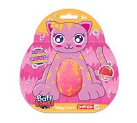 ZIMPLI Grande Bombe de Bain Chat sur Carte Cadeau, Petits Cadeaux pour Sacs de Fête pour Enfants, Cadeaux pour Piñata, Cadeau d’Anniversaire, Végan et Sans Cruauté