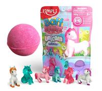 ZIMPLI - Grande Bombe de Bain Licorne Surprise, 1 des 6 Jouets Licorne Surprise à Collectionner, Un Jouet par Baff Bomb, Jouet de Bain à Collectionner pour Enfants
