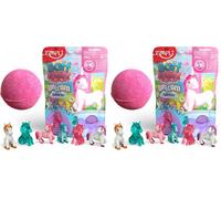 ZIMPLI - Grande Bombe de Bain Licorne Surprise, 1 des 6 Jouets Licorne Surprise à Collectionner, Un Jouet par Baff Bomb, Jouet de Bain à Collectionner pour Enfants (Lot de 2)