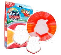 ZIMPLI - Grande Bombe de Bain Père Noël Baff Bombz, Crée Magiquement des Effets Spéciaux Colorés, Bombe de Bain Cadeau de Noël pour Garçons et Filles, Petit Cadeau pour Bas de Noël