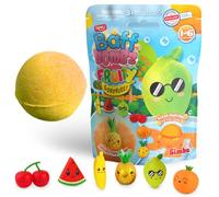 ZIMPLI - Grande Bombe de Bain Surprise Fruité - 1 des 6 Jouets Fruités Surprise à Collectionner, Un par Baff Bomb, Argent de Poche, Cadeau Bombe de Bain pour Enfants, Figurines à Collectionner