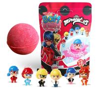 ZIMPLI Grande bombe de bain surprise Miraculous, 1 jouet surprise à collectionner parmi 6, jouets de bain pour garçons et filles, cadeau effervescent