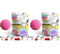 ZIMPLI Grande Bombe de Bain Surprise Peanuts, 1 des 6 figurines Snoopy à collectionner, Une surprise par Baff Bomb, Petit Cadeau à Petit Prix, Figurines de Collection, Cadeaux pour Sacs de Fête