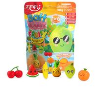 ZIMPLI - Grande Fruity Surprise Bombe de bain, 6 jouets surprises à base de fruits à collectionner au total, un par bombe de bain, bombes de bain pour enfants avec surprise à l'intérieur