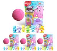 ZIMPLI - Grandes Care Bears Bombe de Bain Surprise, 7 Jouets Care Bear à Collectionner au Total, Un par Bombe de Bain, Jouet de Bain à Collectionner pour Les Enfants, pour remplir Les Bas de Noël