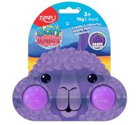 Zimpli Kids 2 x Bombe de bain Lama sur carte cadeau, Bain pétillant parfumé au raisin pour les enfants, pour remplir les sacs d'anniversaire, pour les cadeaux