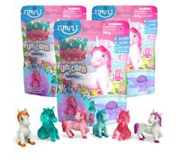 3 bombes de bain surprise licorne de Zimpli Kids, 6 jouets surprise licorne à collectionner, cadeau mystère pour les enfants, pour remplir les bas de Noël, coffret cadeau bombe de bain pétillante