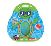 Zimpli Kids Bombe de bain tortue avec carte cadeau, cadeaux d'anniversaire pour enfants, jouets en argent de poche, jouets pour la baignoire, sacs à surprises