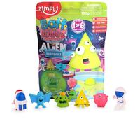Zimpli Kids Grande Alien Surprise Bombe de Bain, 6 Jouets Surprise Alien à Collectionner au Total, Un par Bombe de Bain, Jouets mystère pour garçons et Filles, Jouet à Collectionner