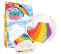 Zimpli Kids - Grande Bombe de Bain Arc-en-Ciel en Forme de Nuage, crée comme par Magie Un Effet spécial Multicolore, Cadeaux d'anniversaire pour garçons et Filles