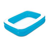 Zimpli Kids Grande pataugeoire familiale Gonflable Bleue, 2 m x 1,5 m, 496 l, Facile à Utiliser, pour l'extérieur, Le Jardin, la Piscine et Les éclaboussures d'été, pour s'amuser pour Tous