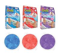 ZIMPLI - Lot de 3 Gelli Baff, Bleu, Rouge et Vert, transforme magiquement l'eau en Une Boue épaisse et colorée, Jouets d'anniversaire pour garçons et Filles de 4 à 9 Ans