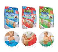 ZIMPLI - Lot de 3 Gelli Baff, Bleu, Rouge et Vert, transforme magiquement l'eau en Une Boue épaisse et colorée, Jouets d'anniversaire pour garçons et Filles de 4 à 9 Ans