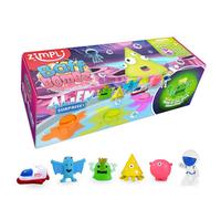 ZIMPLI - Lot de 3 Grandes Bombes de Bain Surprise Alien 100g, 1 des 6 Jouets Alien à Collectionner, Un Jouet par Bombe de Bain, Cadeau d’Anniversaire pour Enfants, Jouet de Bain