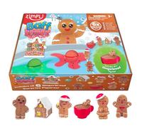 ZIMPLI Lot de 6 Grandes Bombes de Bain Surprise Pain d'Épices 100g, 1 des 6 Jouets Pain d'Épices à Collectionner, Un Jouet par Bombe de Bain, Coffret Cadeau de Bombes de Bain pour Garçons et Filles