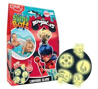 ZIMPLI Miraculous Ladybug Slime Baff Aqua, 5 Figurines phosphorescentes, comme par Magie, l'eau se transforme en Slime coloré, Jouets pour Filles et garçons de 4 à 8 Ans