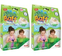 ZIMPLI - Slime Baff Vert, 1 Bain ou 4 utilisations ludiques, transforme l'eau en Slime coloré comme par Magie, Jouet de Bain pour Enfants, Excellente idée Cadeau pour garçons ou Filles (Lot de 2)