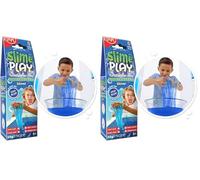 ZIMPLI - Slime Play Bleu, kit de Slime DIY, Slime coloré, Jouet d'activité pour Enfants, Jouets de Jardin, Argent de Poche ou Cadeau de Noël (Lot de 2)
