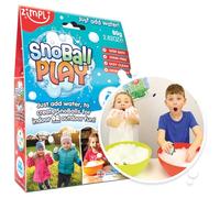 ZIMPLI - Snoball Play, 4 Utilisations, Ajoutez Simplement de l’Eau pour créer instantanément de la Fausse Neige, Batailles de Boules de Neige en Extérieur ou Jeu Sensoriel en Intérieur