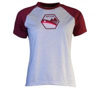 Zimtstern - Women's Bowz Tee - T-shirt technique - XS - glacier grey melange / windsor wine
