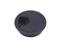 Zinc Alloy 50/53/60/80mm Desk Wire Hole Cover Round Cable Organizer Computer Thread Table Line Covers Decor Hardware(Matt Black,1pcs,50mm)
