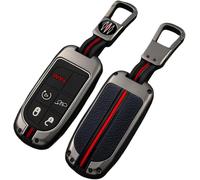Zinc Alloy Car Key Cover Case For Jeep Grand Cherokee Chrysler 300c Renegade Fiat Freemont (5 Buttons,Matte Colour)